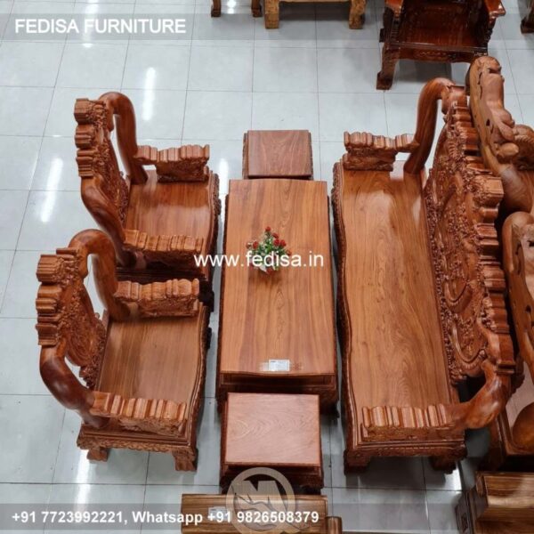 Wooden Sofa Set Wooden Maharaja Sofa Single No-4808 19 Seater Wooden Sofa Set