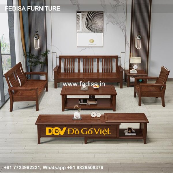 Wooden Sofa Set Wooden Washable Sofa Sectional No-4812 Modern Wooden Sofa Set