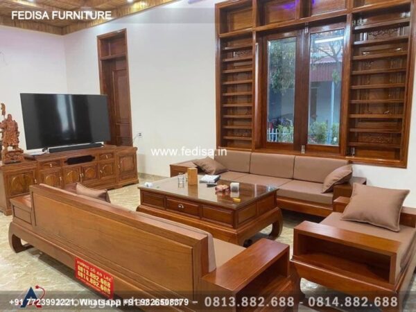 Wooden Sofa Set Wooden Sofa Settee Price No-4832 L Shape Wooden Sofa Set