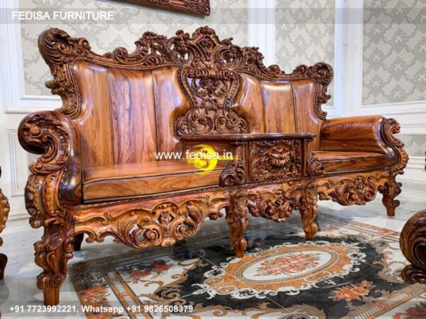 Wooden Sofa Set Wooden Sofa Price Below 10003 No-4843 Wooden Sofa Set