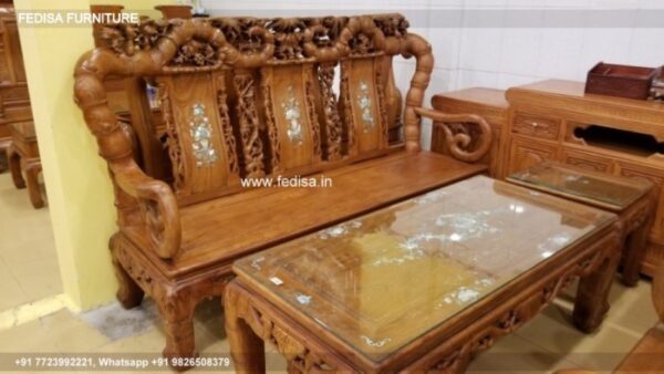 Wooden Sofa Set Wooden Coffee Color Sofa Set No-4857 Wooden Sofa Cushion Set