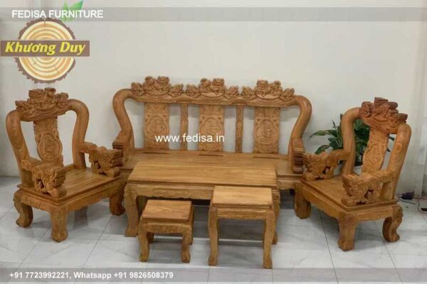 Wooden Sofa Set Wooden L Style Sofa No-4909 Wooden Sofa Set Price