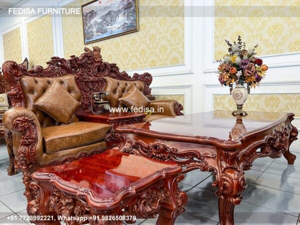 Wooden Sofa Set Wooden L Side Sofa No-4959 Royal Oak Wooden Sofa Set