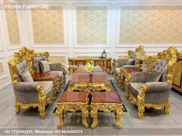 Wooden Sofa Set Wooden Woodcasa Sofa No-4962 L Shape Wooden Sofa Set