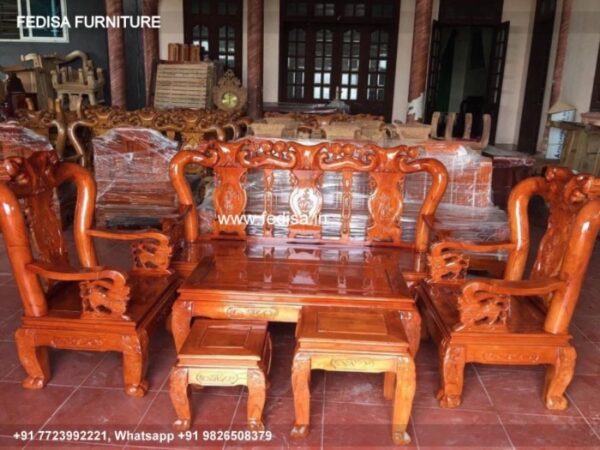 Wooden Sofa Set Wooden Cane Furniture Sofa Set No-4968 Old Wooden Sofa Set Olx