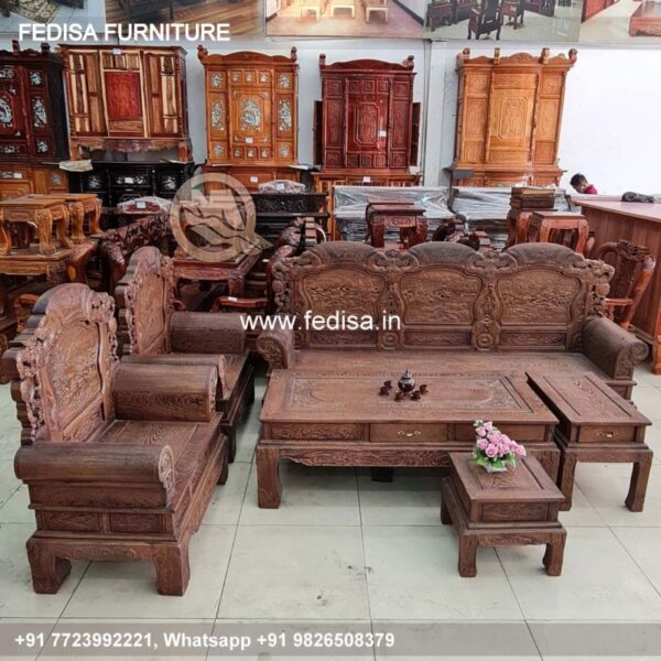 Wooden Sofa Set Wooden 8 Seater Sofa Under 10000 No-4991 Simple Wooden Sofa Set