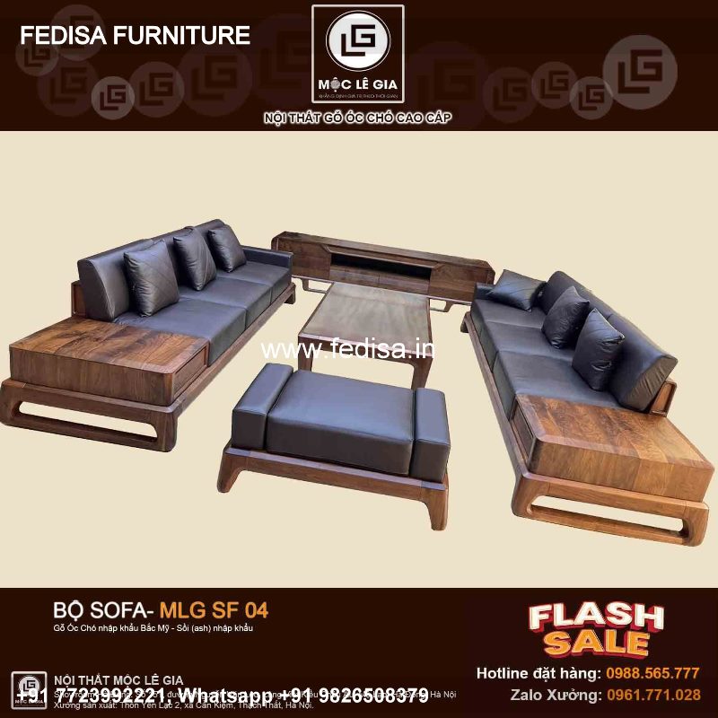 Wooden Sofa Set Wooden U Type Sofa Set No-5010 Antique Wooden Sofa Set