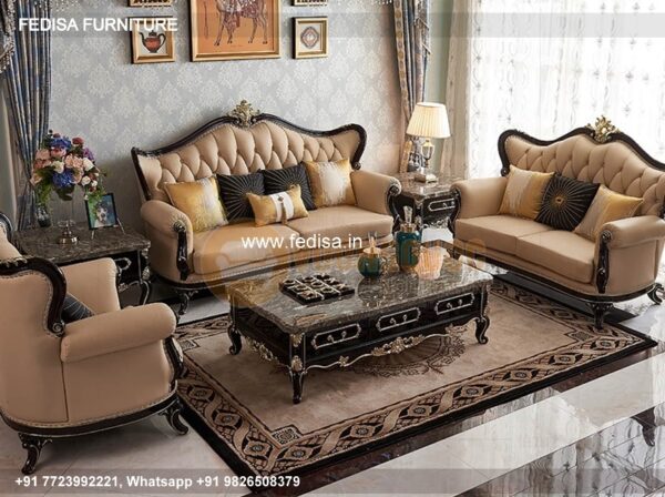Wooden Sofa Set Wooden Zuari Sofa Set No-5032 Luxury Wooden Sofa Set