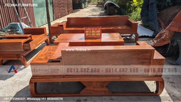 Wooden Sofa Set Wooden Power Sofa Set No-5156 Black Wooden Sofa Set