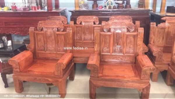 Wooden Sofa Set Wooden L Type Sofa No-5183 Wooden Carved Sofa Set