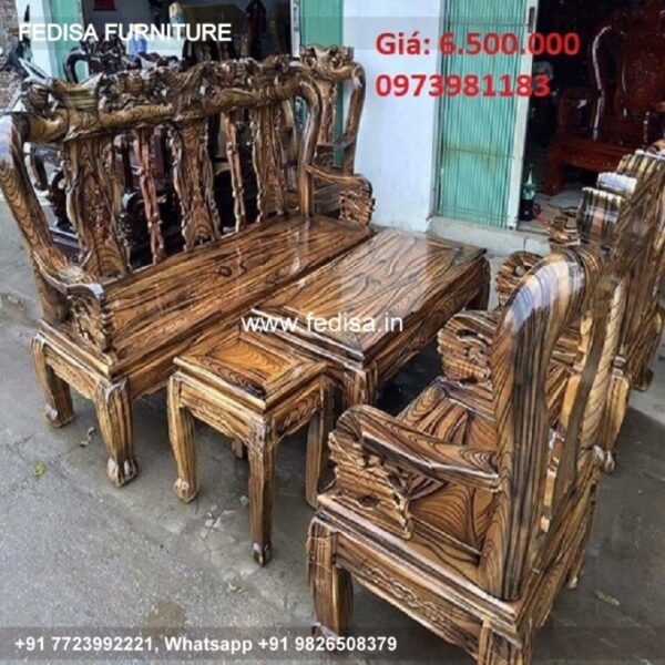 Wooden Sofa Set Wooden L Type Sofa Set No-5238 Wooden Corner Sofa Set