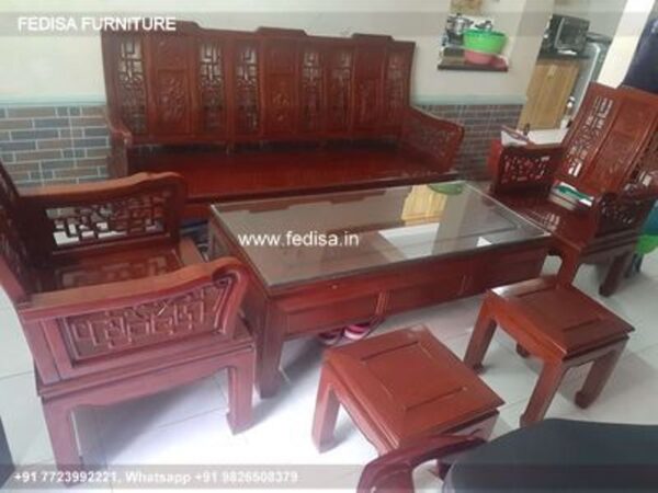 Wooden Sofa Set Wooden Latest Sofa Set No-5263 Godrej Wooden Sofa