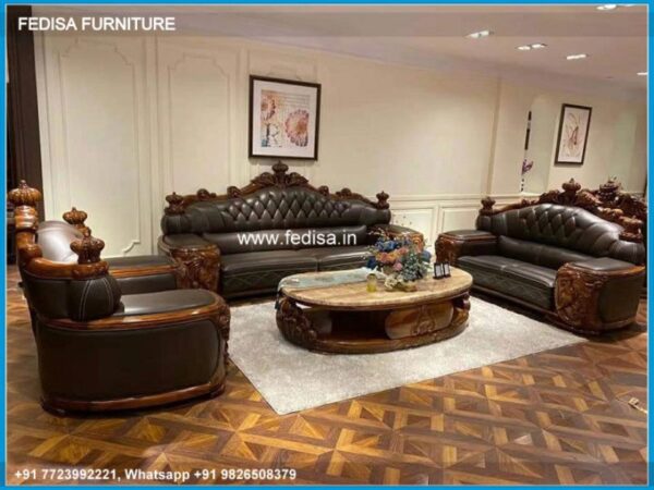Wooden Sofa Set Wooden Sofa Set For Hall No-5275 Black Wooden Sofa Set