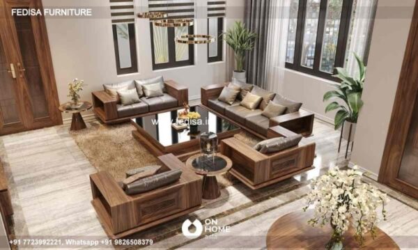 Wooden Sofa Set Wooden Tufted Sofa Set No-5299 Wooden Sofa Online