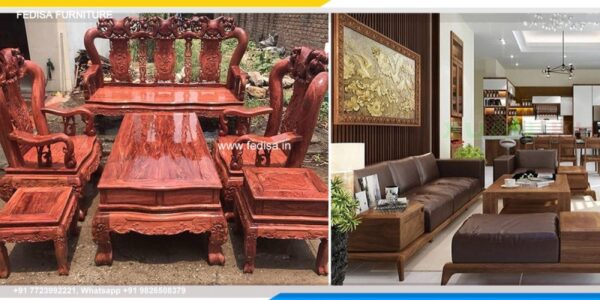 Wooden Sofa Set Wooden Black Leather Couch Set No-5343 Second Hand Wooden Sofa