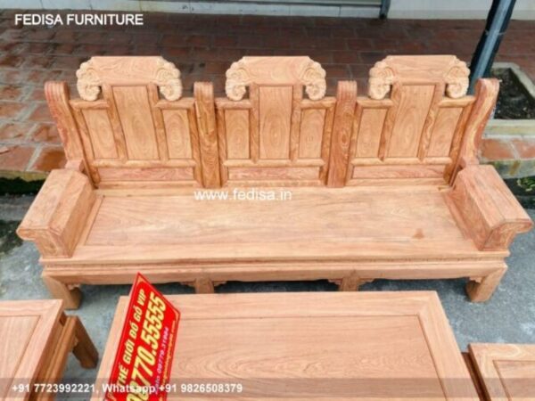 Wooden Sofa Set Wooden Type Of Sofa No-5351 Wooden Sofa Set Online Flipkart