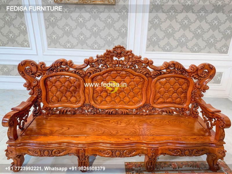 Wooden Sofa Set Wooden Sofa Modular Set No-5374 33 Seater Wooden Sofa Set