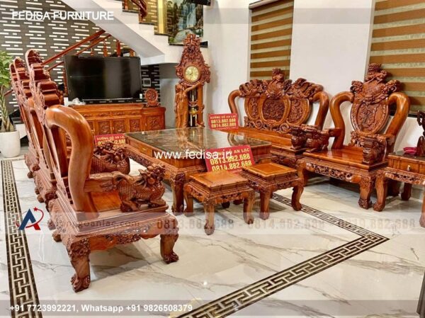 Wooden Sofa Set Wooden White L Shaped Couch No-5405 Black Wooden Sofa Set