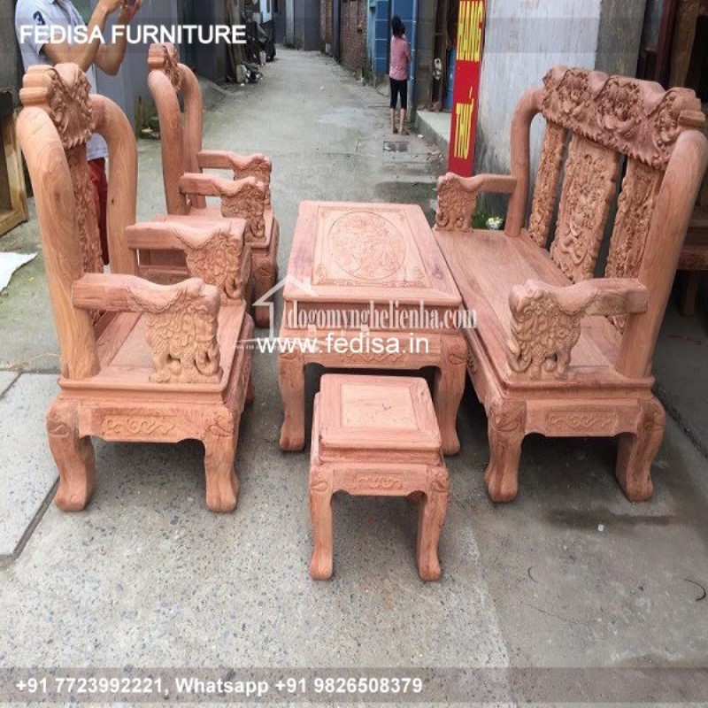 Wooden Sofa Set Wooden Shobha Set No-5466 Wooden Frame Sofa Set