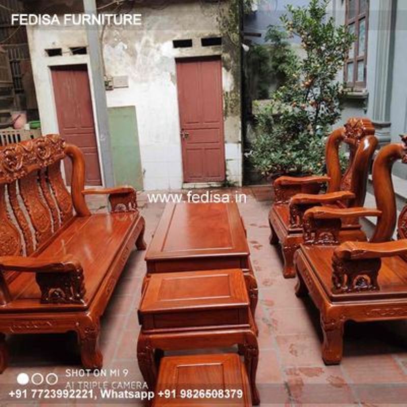 Wooden Sofa Set Wooden White Leather Couch Set No-5483 Wooden Sofa Set Price