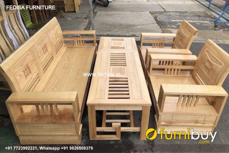 Wooden Sofa Set Wooden L Shaped Sofas For Sale No-5502 12 Seater Wooden Sofa Below 10000