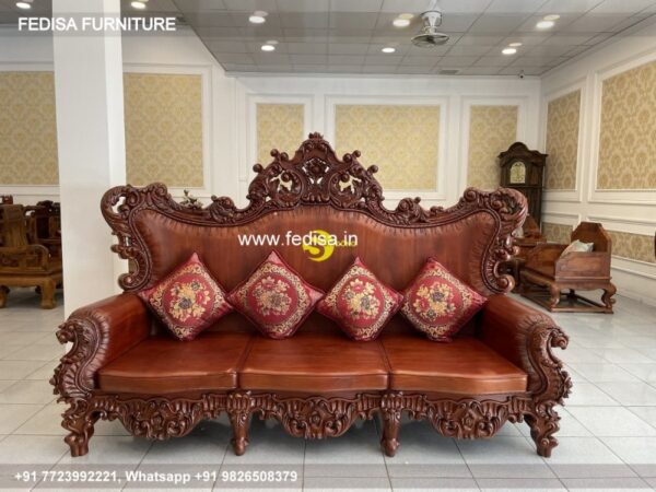 Wooden Sofa Set Wooden Shoe Set No-5515 Wooden Royal Sofa Set