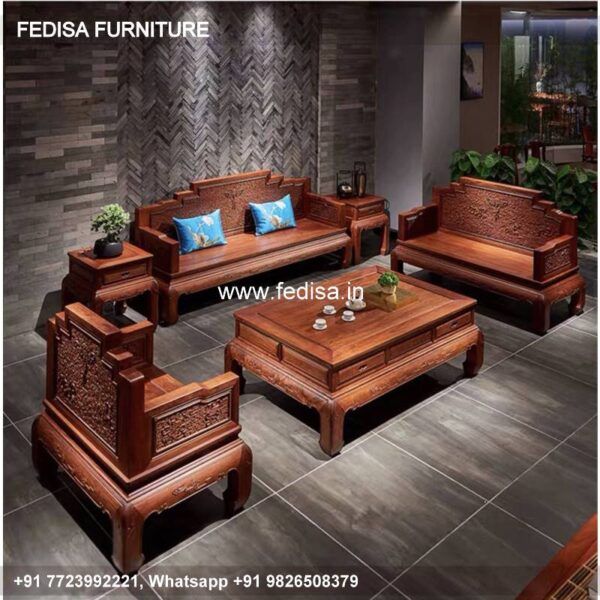Wooden Sofa Set Wooden Plywood Sofa Set No-5525 Wooden Sofa 5 Seater