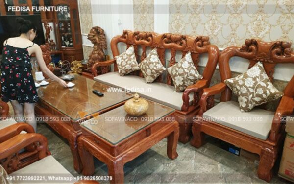 Wooden Sofa Set Wooden Westido No-5547 Wooden Sofa Set