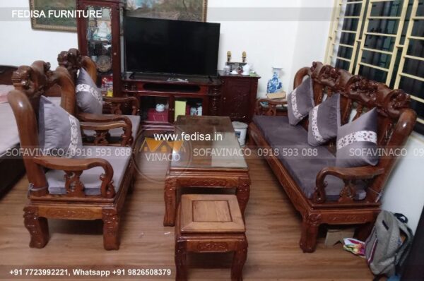 Wooden Sofa Set Wooden Leather Sofa And Chair Set No-5548 Wooden Sofa Set Price