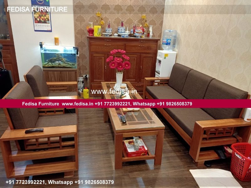 Wooden Sofa Set Wooden Golden Sofa Set No-5568 43 Seater Wooden Sofa Set
