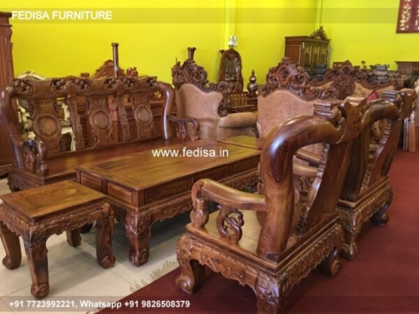 Wooden Sofa Set Wooden Three Seater Sofa Set No-5591 Wooden Sofa Set Near Me