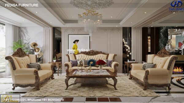 Wooden Sofa Set Wooden Red Leather Living Room Set No-5608 16 Seater Wooden Sofa Set