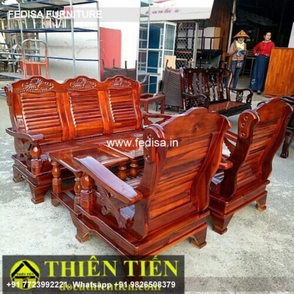 Wooden Sofa Set Wooden Setty For Living Room No-5612 Wooden Sofa Set