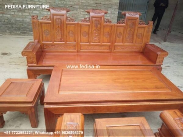 Wooden Sofa Set Wooden Dark Brown Sofa Set No-5624 Wooden Sofa Online