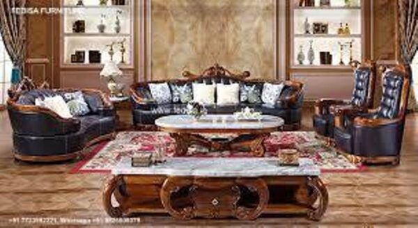Wooden Sofa Set Wooden Luxury Sofa Set For Living Room No-5638 Wooden Carved Sofa Set