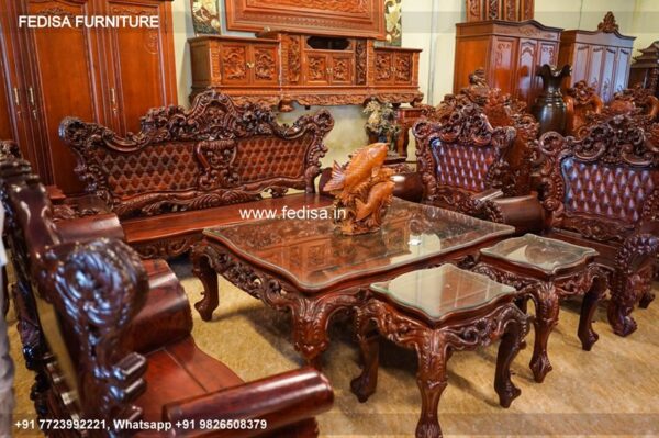 Wooden Sofa Set Wooden Wrought Iron Sofa Set No-5671 Luxury Wooden Sofa Set