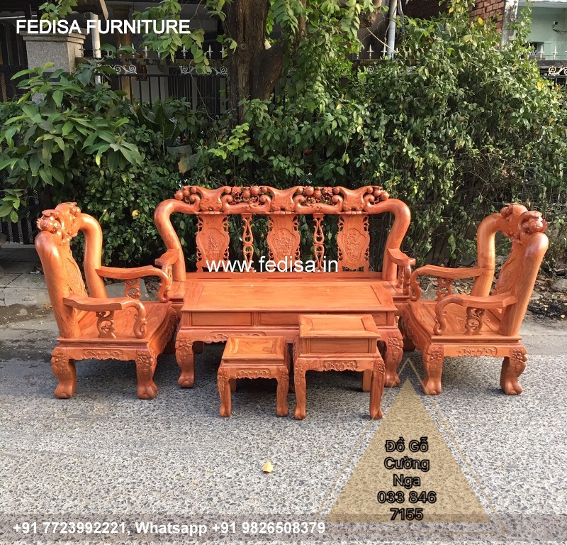 Wooden Sofa Set Wooden Washable Sofa Set No-5728 Royal Oak Wooden Sofa Set