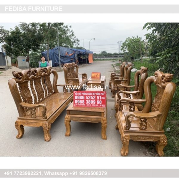 Wooden Sofa Set Wooden Corner Sofa And Chair Set No-5753 Urban Ladder Wooden Sofa