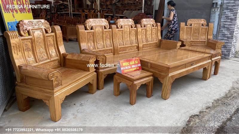 Wooden Sofa Set Wooden Sagwan Wood Sofa No-5758 Wooden Corner Sofa Set