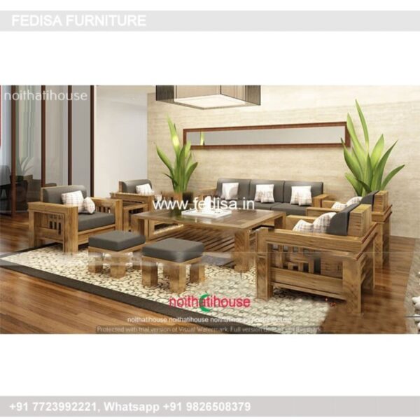 Wooden Sofa Set Wooden White Sofa Set Living Room No-5764 57 Seater Wooden Sofa Set