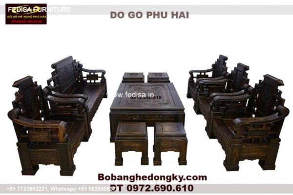 Wooden Sofa Set Wooden Kather Sofa No-5775 Wooden Royal Sofa Set