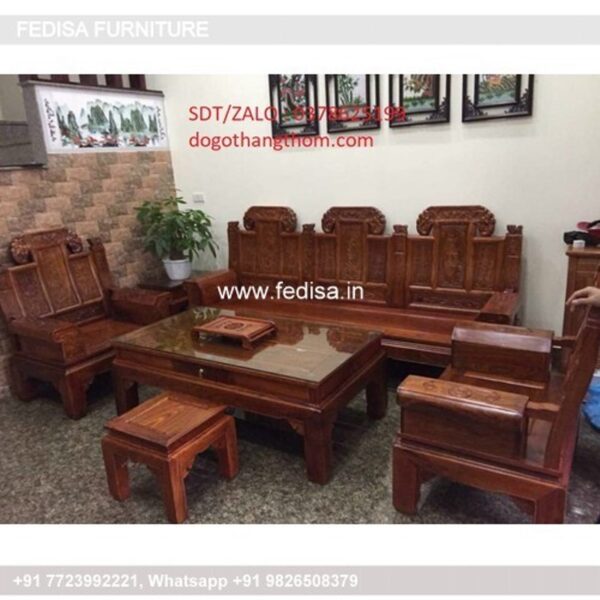 Wooden Sofa Set Wooden Upholstered Sofa Set No-5789 Maharaja Wooden Sofa Set