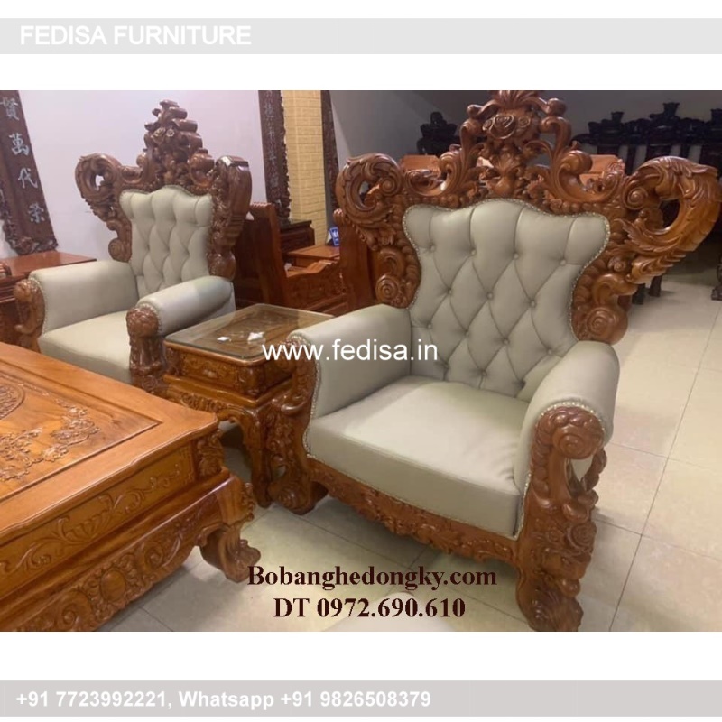 Wooden Sofa Set Wooden Steel Frame Sofa Set No-5794 Designer Wooden Sofa Set
