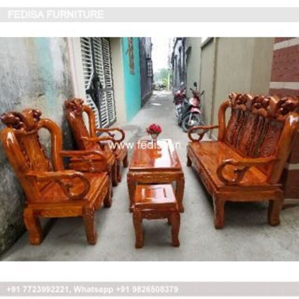 Wooden Sofa Set Wooden Sofa Ka Price No-5795 Black Wooden Sofa Set