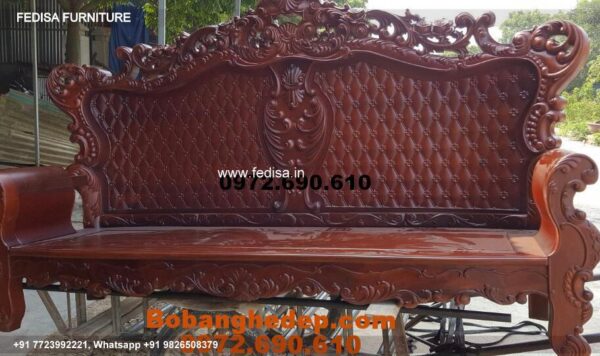Wooden Sofa Set Wooden Chesterfield Sofa L Shape No-5874 Wooden Corner Sofa