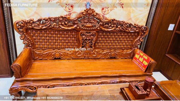 Wooden Sofa Set Wooden Couch Affordable Set No-5919 Maharaja Wooden Sofa Set