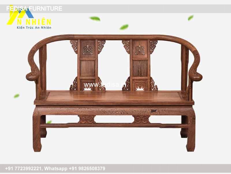 Wooden Sofa Set Wooden Brown Leather Furniture Set No-5984 Maharaja Wooden Sofa Set