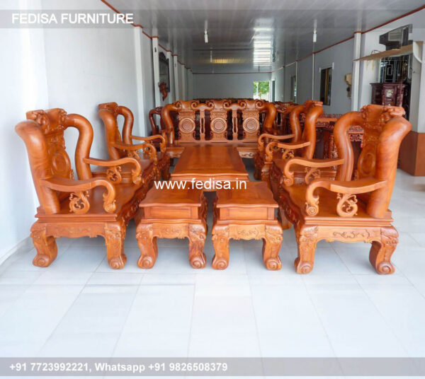 Wooden Sofa Set Wooden Sectional Living Room Sets On Sale No-6032 19 Seater Wooden Sofa Set
