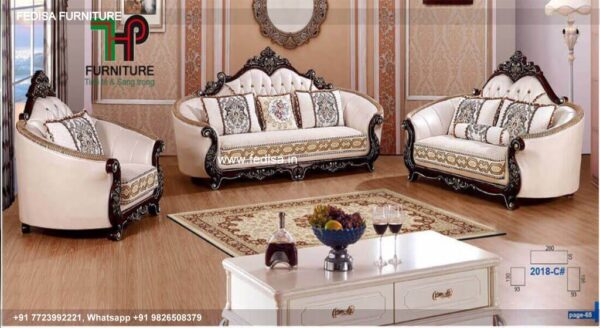 Wooden Sofa Set Wooden Durian L Shape Sofa No-6153 79 Seater Wooden Sofa Set