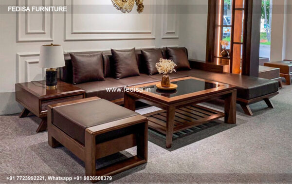Wooden Sofa Set Wooden L Shape Wooden Sofa Set No-6217 23 Seater Wooden Sofa Below 10000
